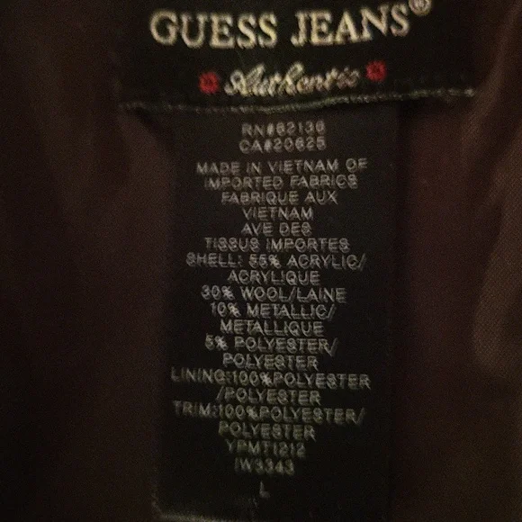 Y2K Guess Unique RARE FIND 3 Pc Lined Pants,lined skirt, Lined blazer Medium 29 - Picture 14 of 15